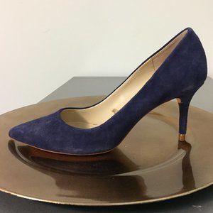 Zara Basic Royal Blue Suede Heels